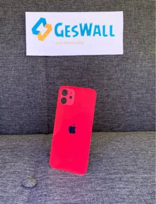Tapa iPhone 12 Mini Roja Cristal Trasero