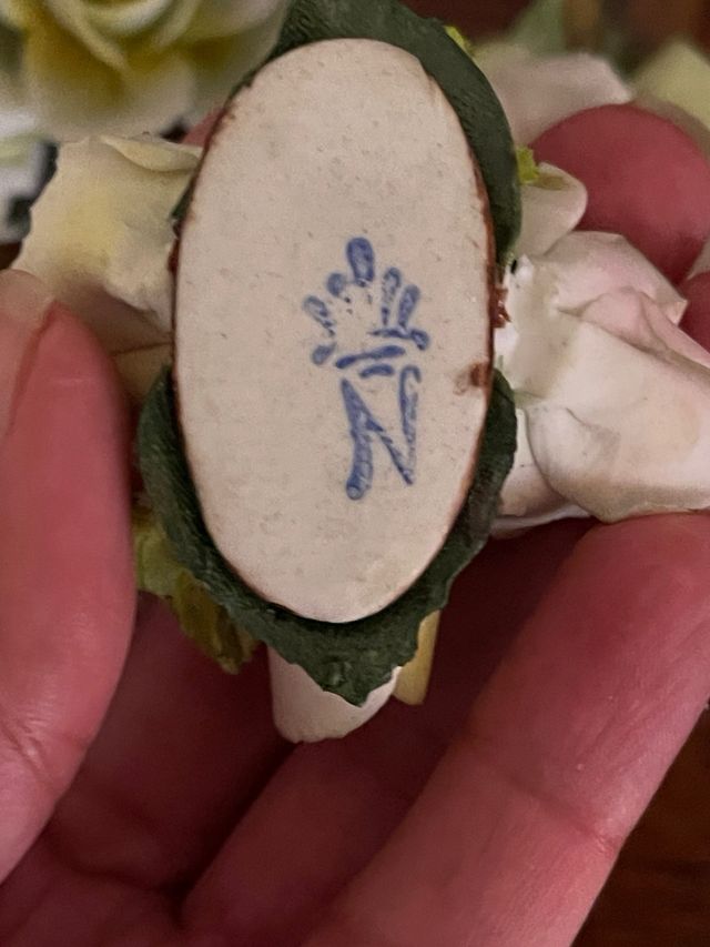 Collezione 6 rose Capodimonte + 2 bisquit