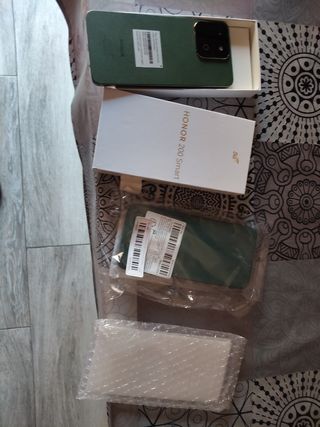 Honor 200 Smart 256GB Verde funda y protector 
