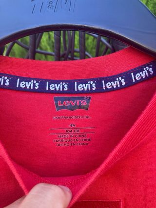 Maglia Levi's rossa cotone bimbo/bimba