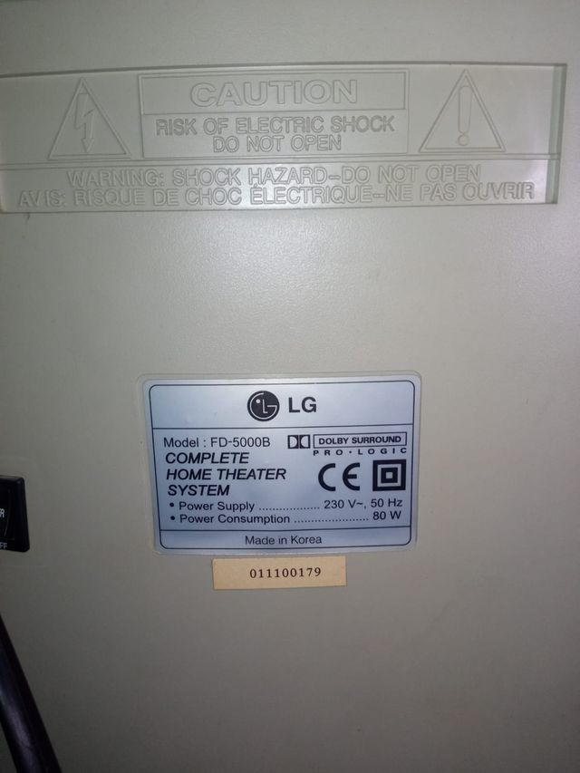 Subwoofer LG Beige Completo Home Theater