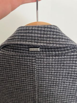 Abrigo Mango Man Gris