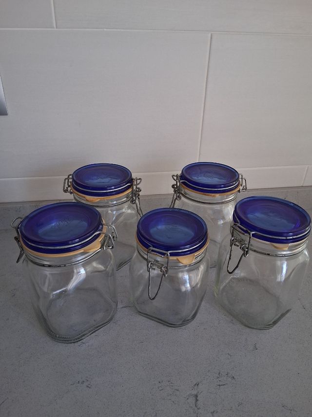 Botes de cristal herméticos con cierre