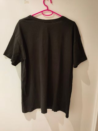 Zara camiseta básica negra 
