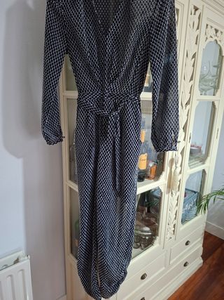 Vestido H&M estampado negro