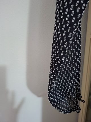 Vestido H&M estampado negro