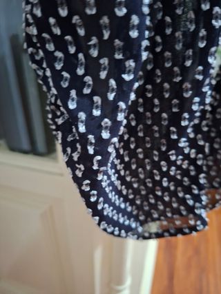Vestido H&M estampado negro