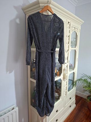Vestido H&M estampado negro