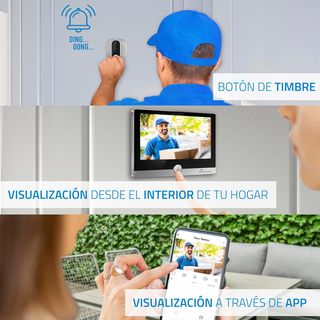 Mirilla digital WiFi NIVIAN, videoportero Full HD