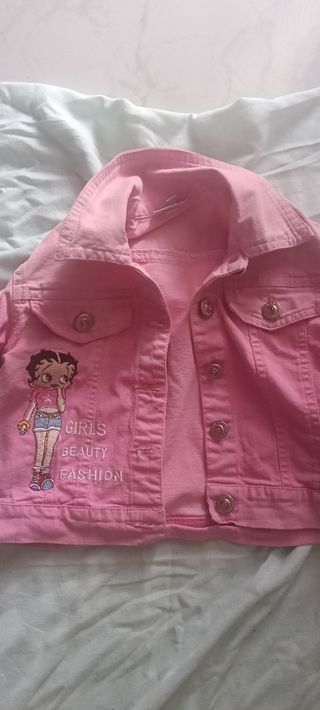 Giubbino jeans rosa Betty Boop 2 anni