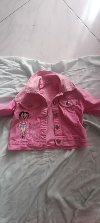 Giubbino jeans rosa Betty Boop 2 anni