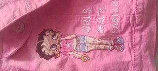 Giubbino jeans rosa Betty Boop 2 anni