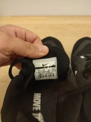 Bambas Zapatillas Nike Negras talla 38 training