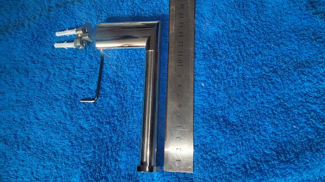 Lampada da parete per WC cromata