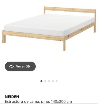 Estructura cama + cómoda + 2 mesitas noche