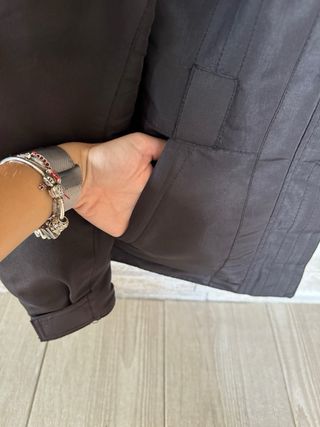 Chaqueta Moto Negra Mujer
Talla S pero sirve M 