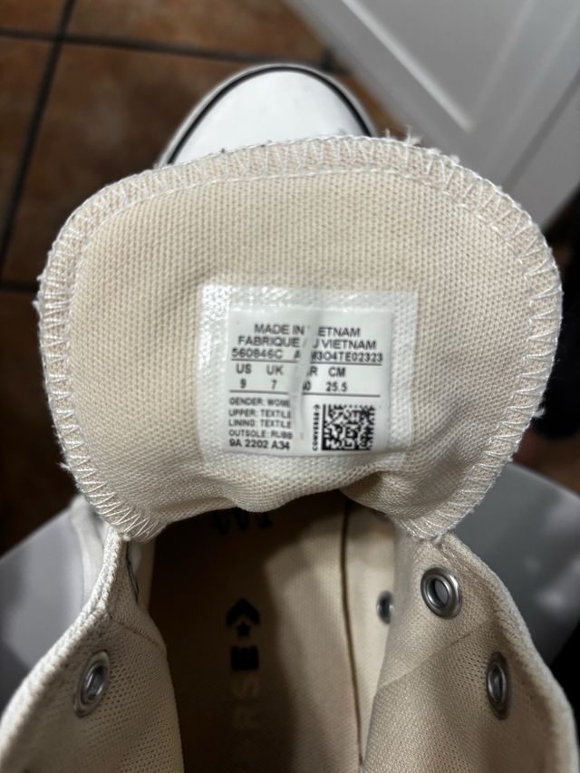 Converse plataforma tela blancas