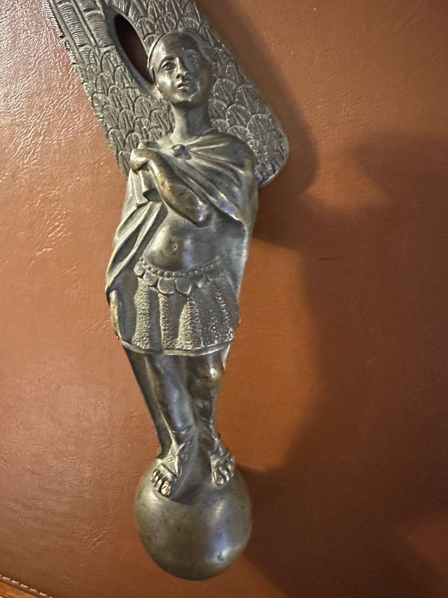 Tagliacarte Bronzo XIX Secolo Statua scultura