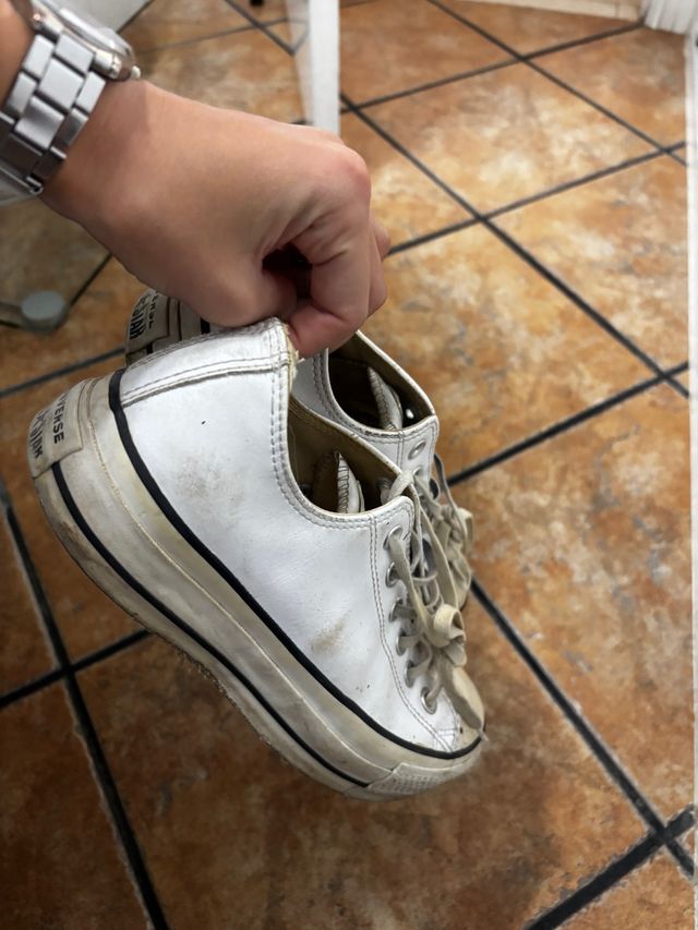 Zapatillas Converse Cuero Blancas