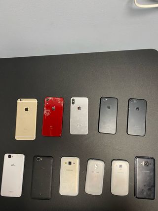 Lote de 10 móviles Apple, Samsung, Wiko