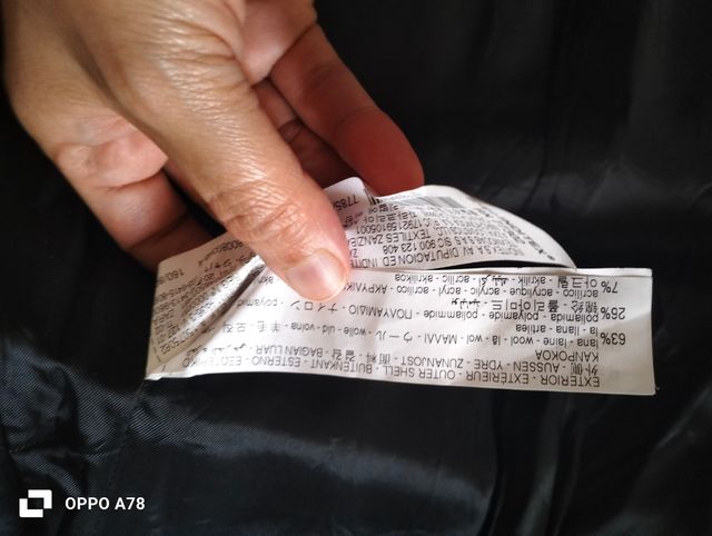 Cappotto Zara Donna Lana Grigio