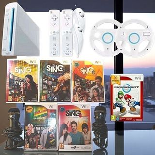 Wii pack con karaoke + Mario Kart