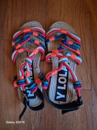 Sandalias Bimba y Lola Talla 38 Multicolor
