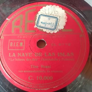 3 discos gramófono,  Torna a Surriento, y otros