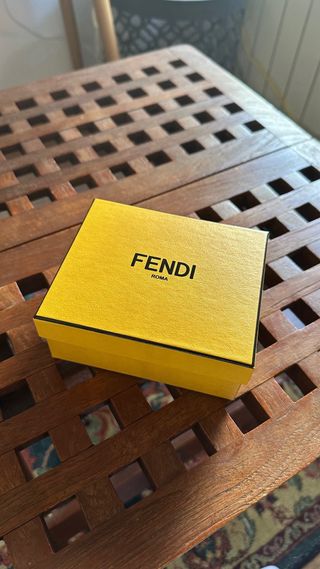 Portafoglio Fendi Roma marrone e oro