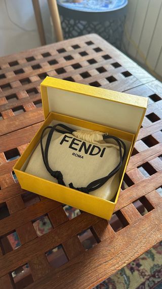 Portafoglio Fendi Roma marrone e oro