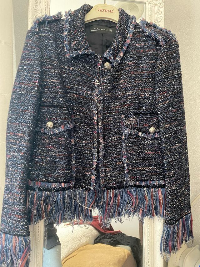Chaqueta Zara flecos Talla M