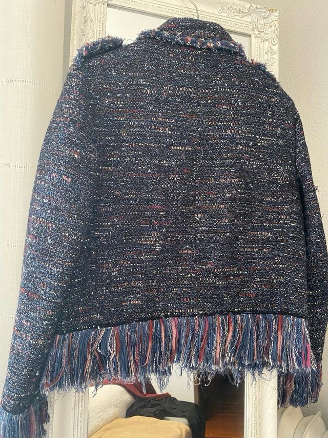 Chaqueta Zara flecos Talla M