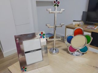 Conjunto Decoración Flor Metal