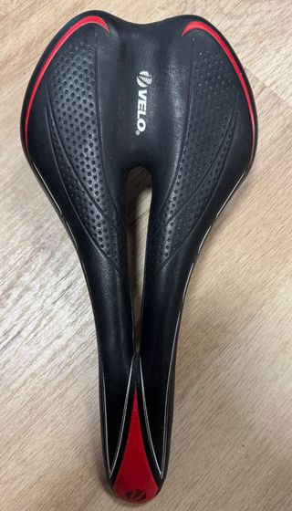 Sillín Bici VELO Ergonómico Negro/Rojo