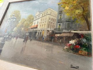 Cuadro al óleo Ramblas