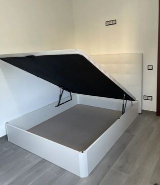 Canapé abatible madera y tela
