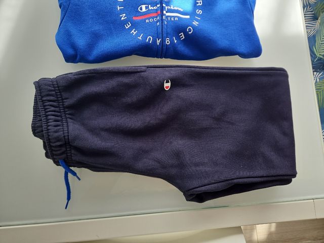 Chándal Champion niño azul talla 9/10 años