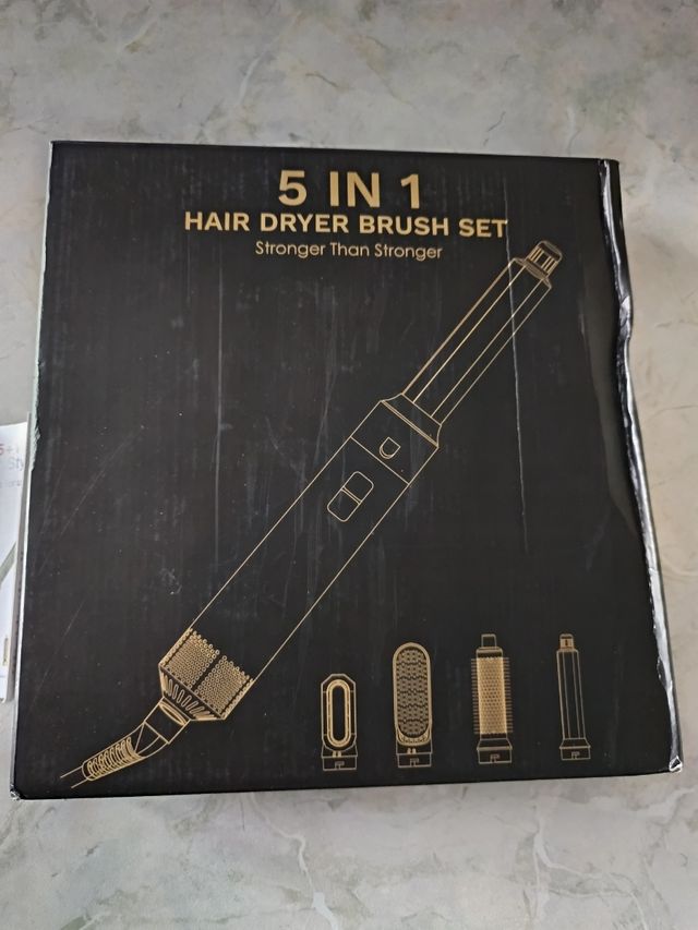 Styler Aria Capelli 5 in 1 Nero Oro