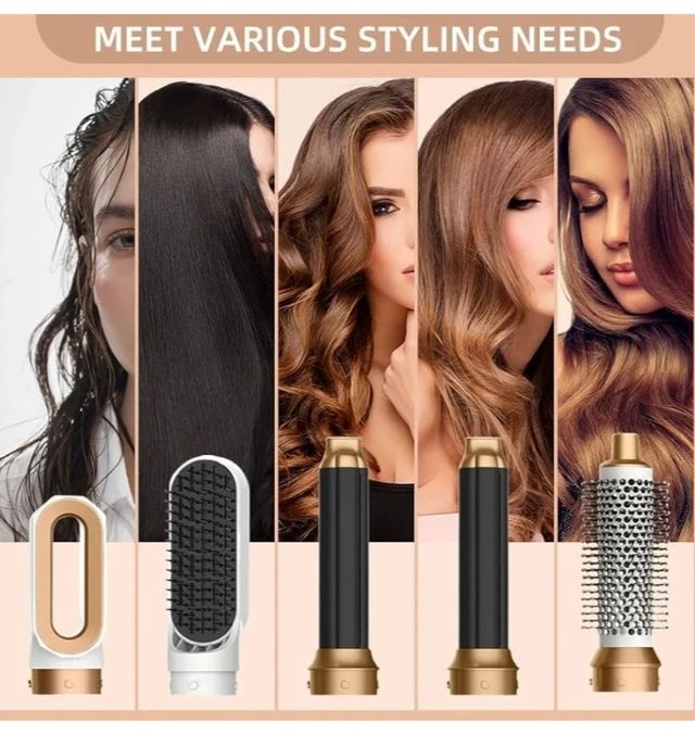 Styler Aria Capelli 5 in 1 Nero Oro