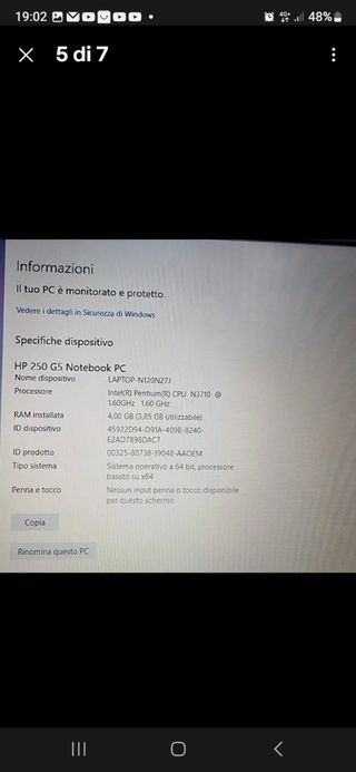Portatile HP nero