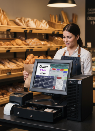 TPV Wincor Nixdorf i3 con cajón e impresora