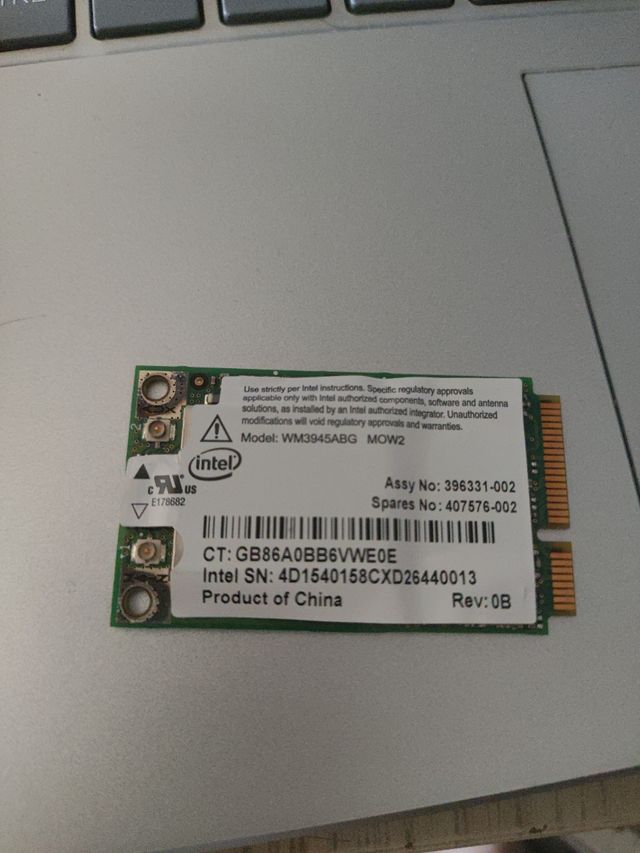 Tarjeta WLAN Intel WM3945ABG MOW2