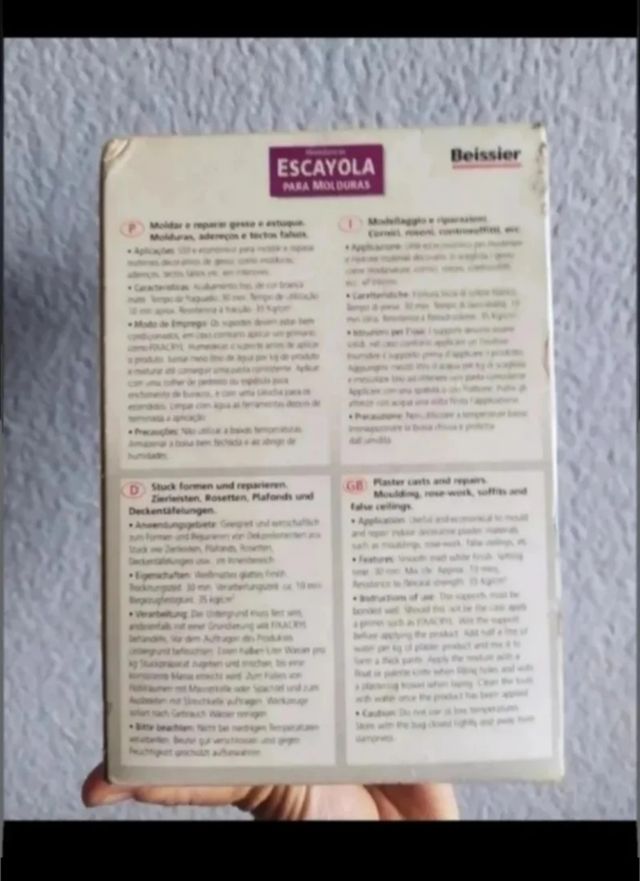 Escayola para molduras Beissier 1kg NUEVO