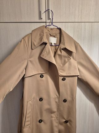 Gabardina larga H&M beige