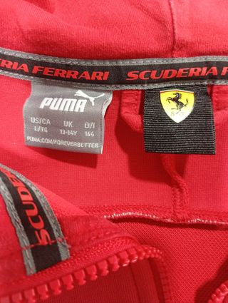 Sudadera Ferrari Niño Puma Roja