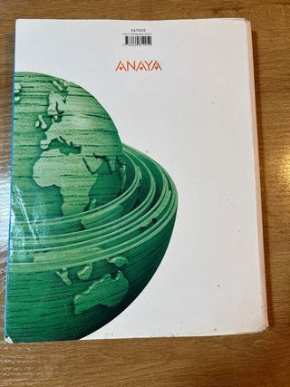 Libro Geografía 2 bachillerato Anaya