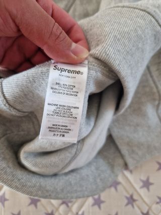 Felpa Supreme Grigia Taglia S