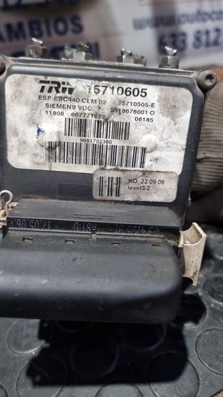 MODULO ABS PEUGEOT 407 1.6 HDI 2007 15710605