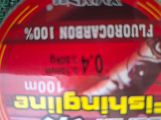 Rollo sedal pesca  Fluorocarbon 100m 0.4