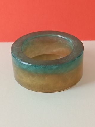 3 portacandele in resina